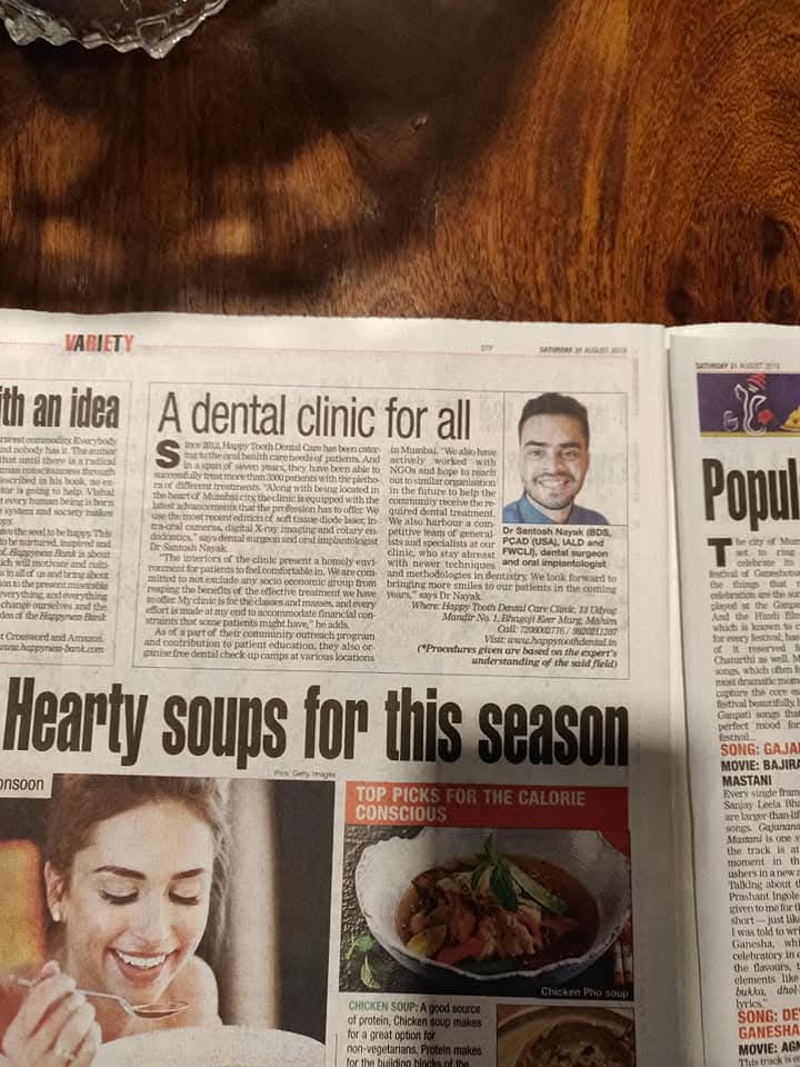 Media Recognition feature associated with Dr. Santosh Nayak